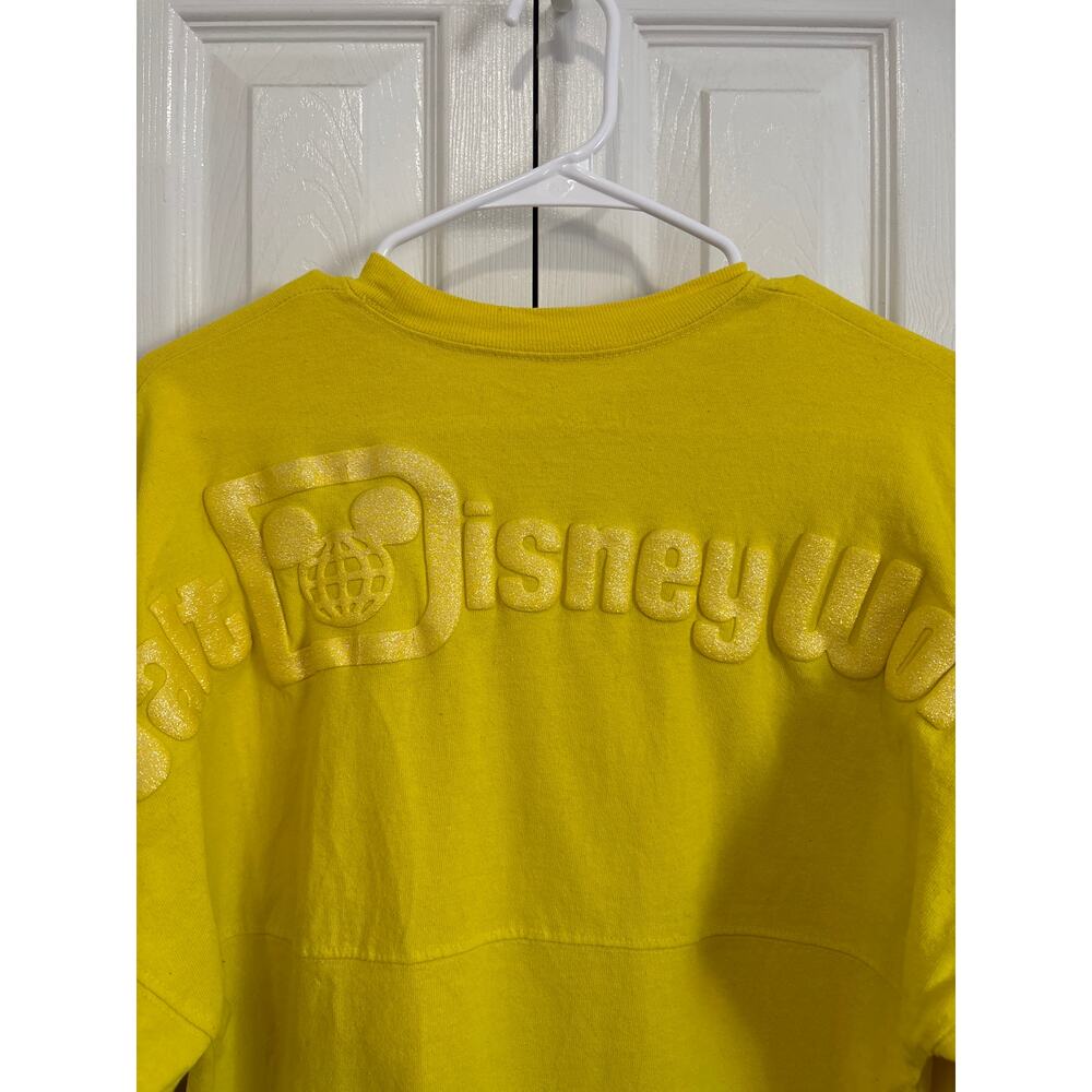 Disney Parks Canary Yellow Sparkle Spirit Jersey Size XS - Picture 5 of 8